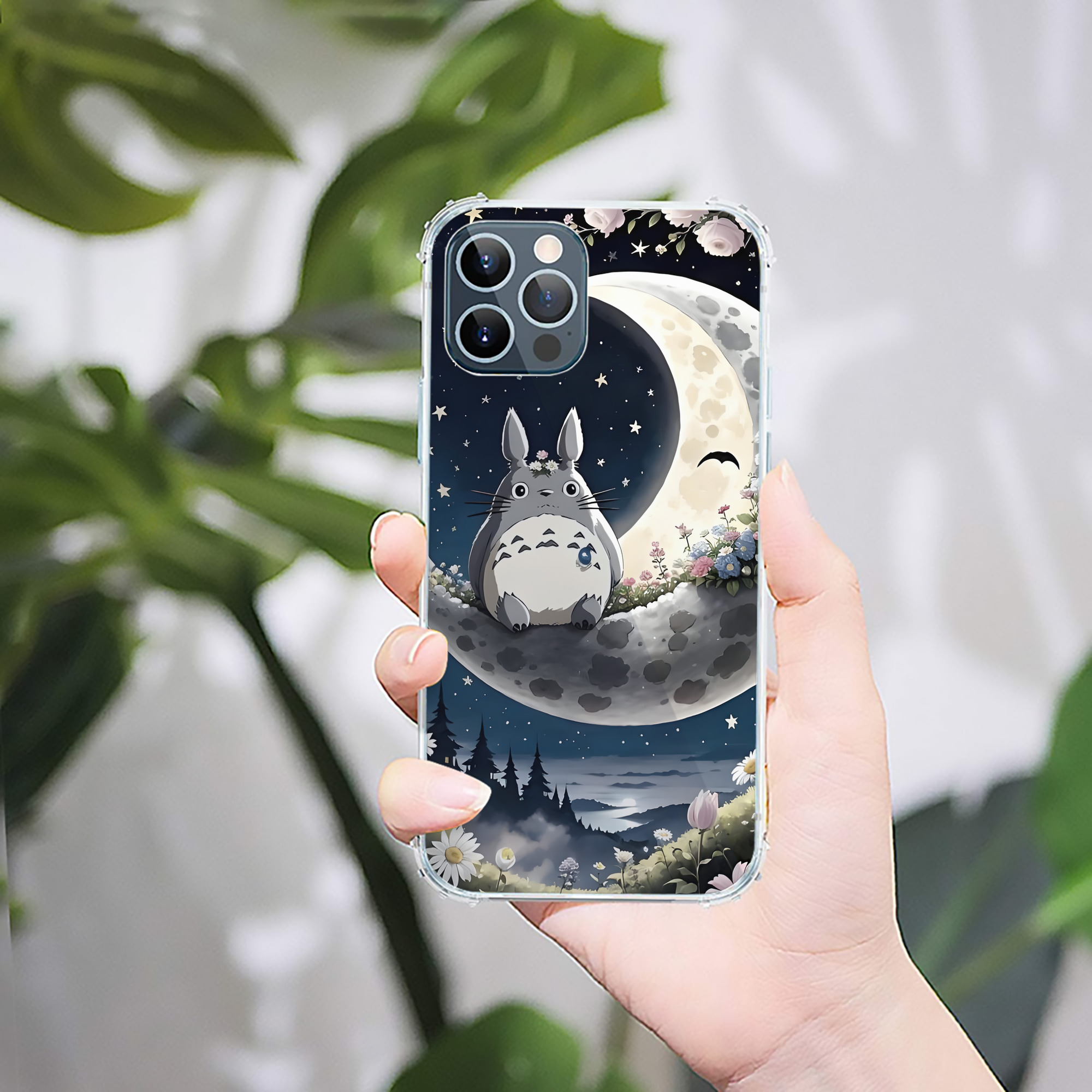 （画像用） となりのトトロ 草壁メイ 草壁サツキ My Neighbor Totoro Satsuki Kusakabe Mei Kusakabe 【iPhone 12シリーズ対応】透明スマホケース（クリアソフトケース）